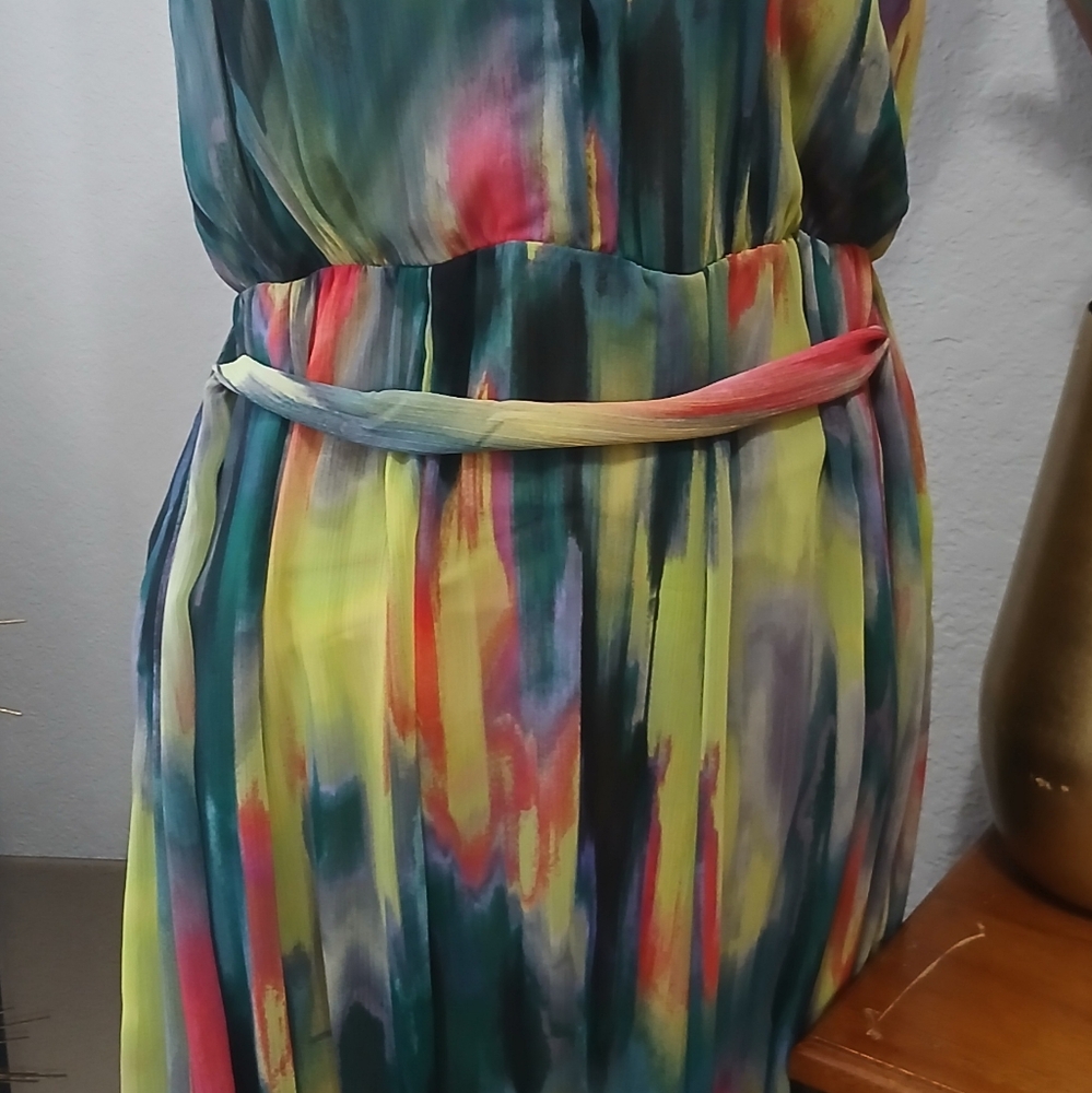 SIMPLY VERA WANG LADIES SUMMER MULTI-COLORED DRESS SIZE Small. - Picture 7 of 9